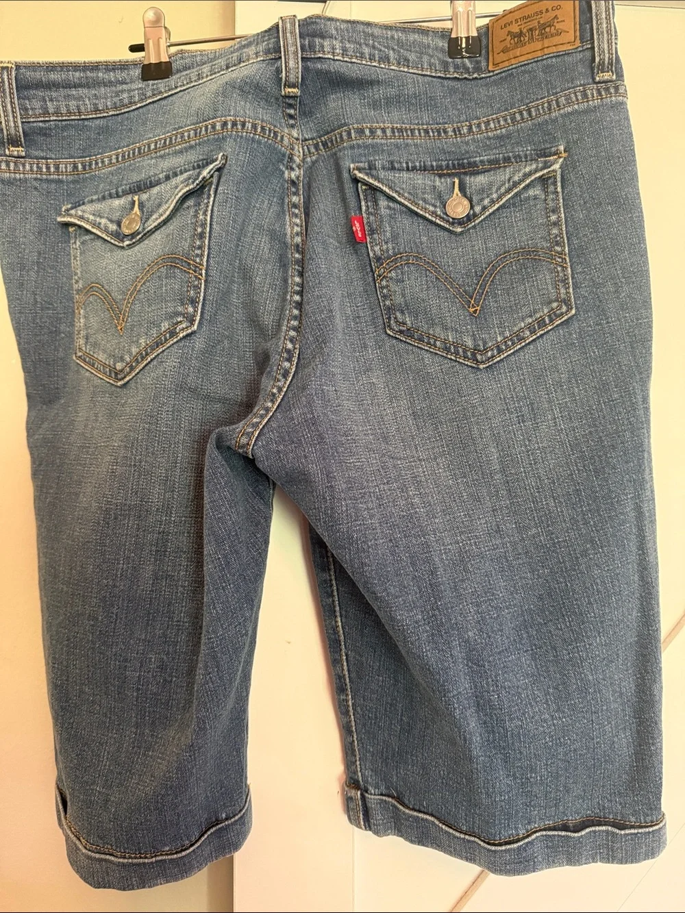 Levi’s 515 Midwash Denim Long Shorts